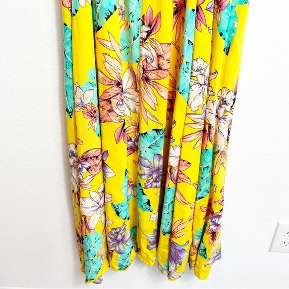 DAVI AND DANI VIVID TROPICAL FLORAL PRINT SUMMER MAXI DRESS IN FLORAL LARGE - Picture 8 of 11